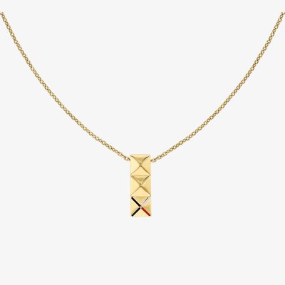 Gianna Ladies Gold Plated Stud Drop Pendant Necklace