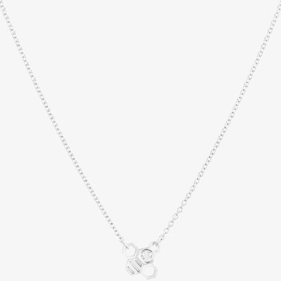 Sterling Silver Cubic Zirconia Tiny Bee Necklace