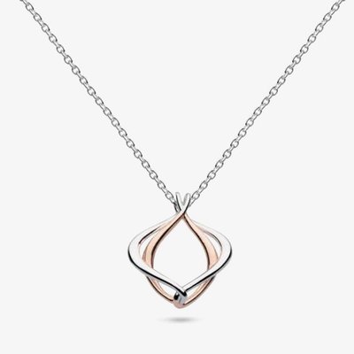 Sterling Silver & Rose Gold Plated Alicia Rose Petite Necklace