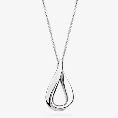 Sterling Silver Serenity Loop Midi Necklace
