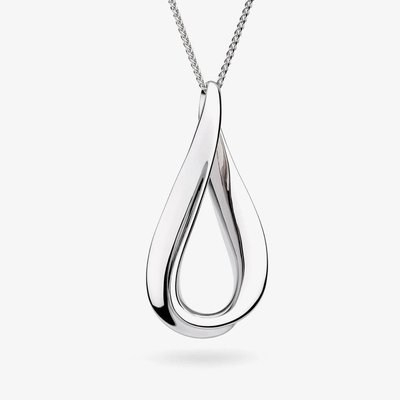 Sterling Silver Serenity Loop Slider Necklace