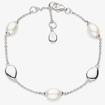 Sterling Silver Coast Pebble Pearl Bracelet