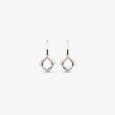 Two-Tone Alicia Entwine Drop Earrings