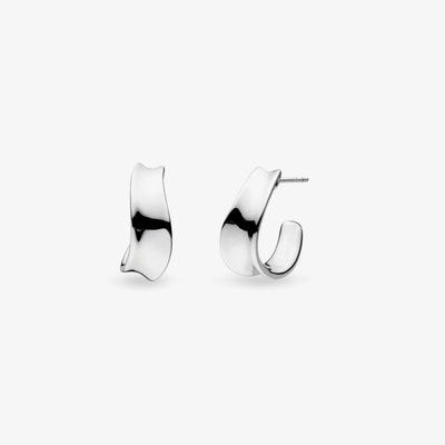 Sterling Silver Serenity Grande Hoop Earrings