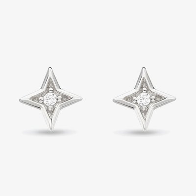 Kit Heath Celeste Astoria Starburst Cubic Zirconia Mini Star Stud Earrings 30410CZ