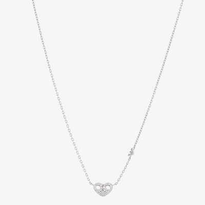 Emporio Armani Sterling Silver & Cubic Zirconia Heart Chain EG3646040