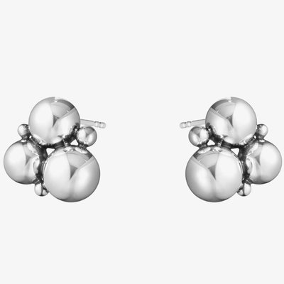 Moonlight Grapes Small Sterling Silver Earrings