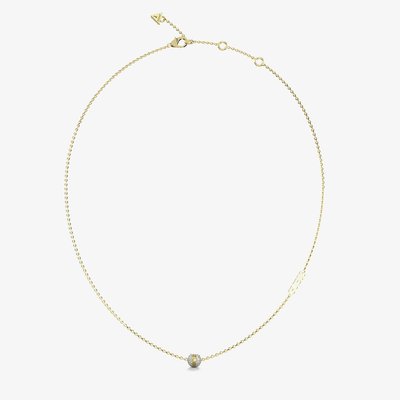 Calypso Gold Tone Crystals Bead Necklace