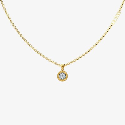 Colour My Day Gold Tone Crystal Necklace