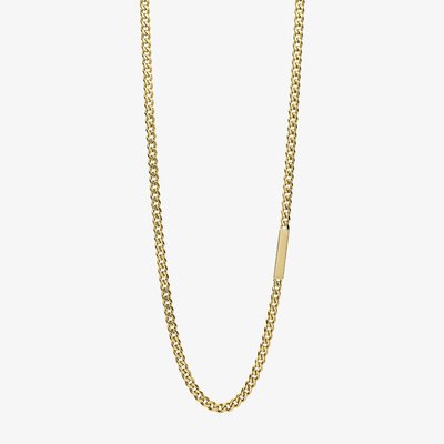Gold Plated Stainless Steel 55cm Plate Curb Chain