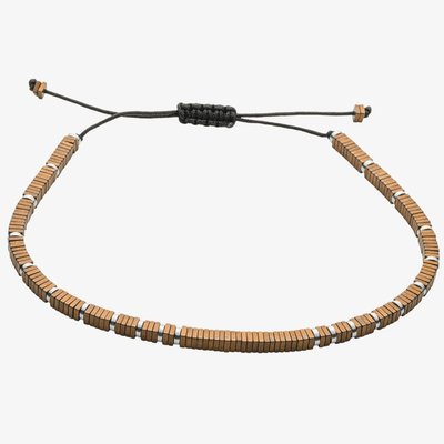 Everyday Unity Bronze Hematite & Black Cord Bracelet