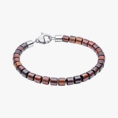 Natural Wood Bead Bracelet