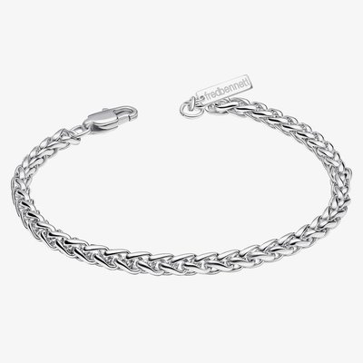 Stainless Steel Smaller Fit 7 Inch Wheat Chain Bracelet