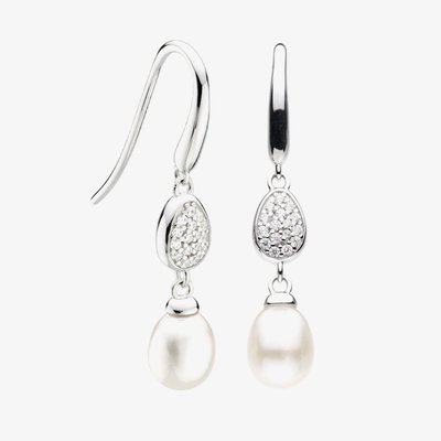 Kit Heath Coast Pebble Glisten Pavé Drop Earrings 50182FPC