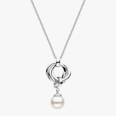 Kit Heath Bevel Trilogy Pearl Link 18 Inch Necklace 9160FP
