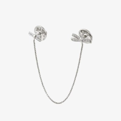MyCherie Silver Bow Collar Tip