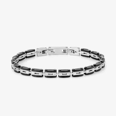 Strong Stainless Steel Black Chain Bracelet
