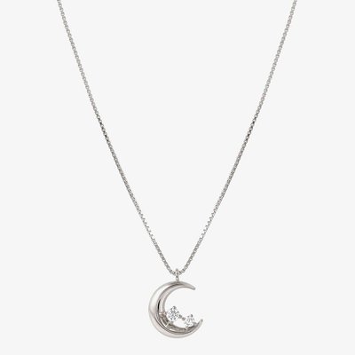Dream Beats Silver Moon Pendant Necklace