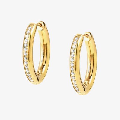 Affinity Gold Plated Hoop Earrings