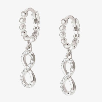 Lovecloud Sterling Silver Infinity Dropper Earrings