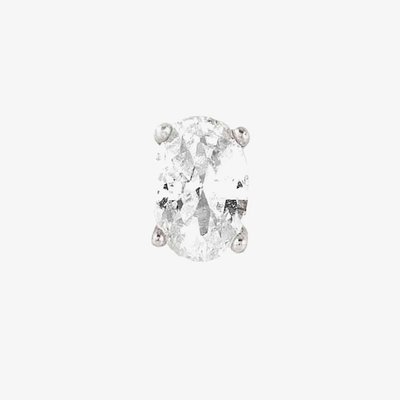 Nomination Colour Wave White Oval Shaped Single Stud Earring 149804/008 02