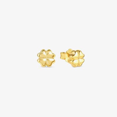 Nomination Armonica Gold Plated Four-Leaf Clover Stud Earrings 241307/003