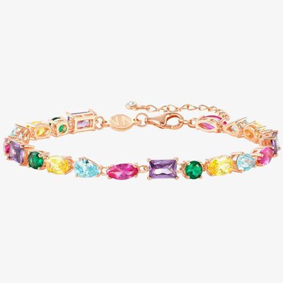 Colour Wave Multi-Coloured Cubic Zirconia Bracelet