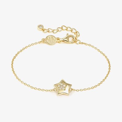 Petit Sparkle Gold Star Bracelet