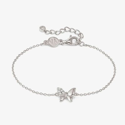 Petit Sparkle Silver Butterfly Bracelet