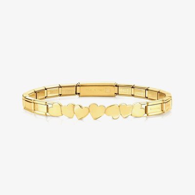 Trendsetter Gold Hearts Bracelet