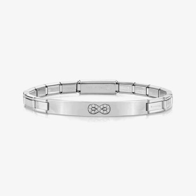 Trendsetter Stainless Steel & Cubic Zirconia Infinity Bracelet