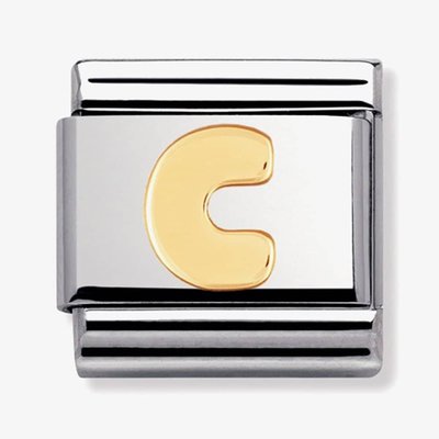 CLASSIC Gold Letters C Charm