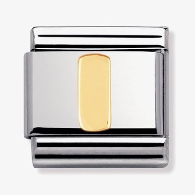 CLASSIC Gold Letters I Charm