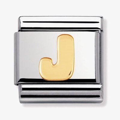 CLASSIC Gold Letters J Charm