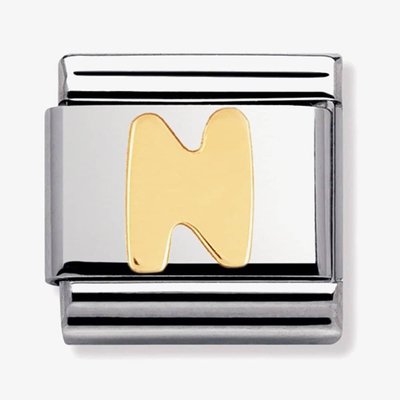 CLASSIC Gold Letters N Charm