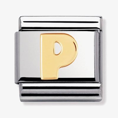 CLASSIC Gold Letters P Charm