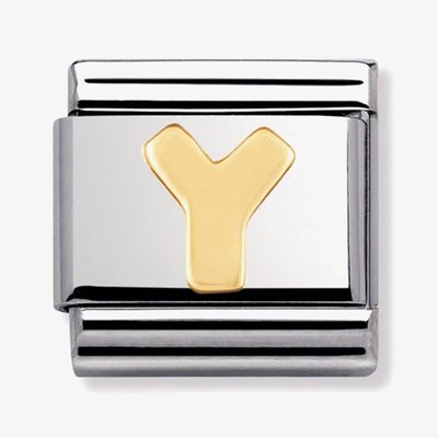 CLASSIC Gold Letters Y Charm