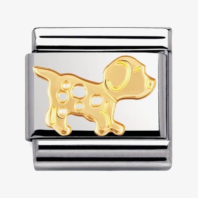 CLASSIC Gold Animals of Earth Dog Charm