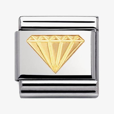 CLASSIC Gold Good Luck Diamond Charm