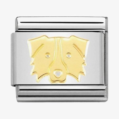 CLASSIC Gold Border Collie Charm