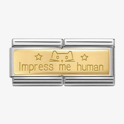 CLASSIC Gold Double Impress Me Human Charm