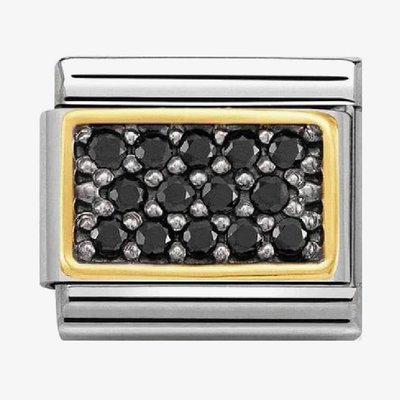 Classic Gold and Black 'Gemstones' Charm