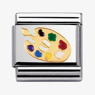 CLASSIC Gold Daily Life Artist Palette Charm