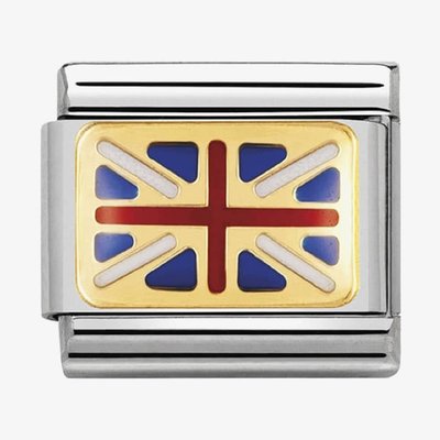 CLASSIC Gold Flags Great Britain Flag Charm