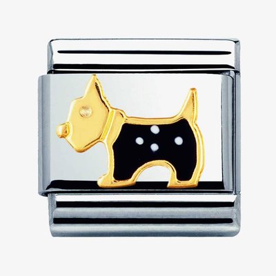 CLASSIC Gold Animals Terrier Dog Charm