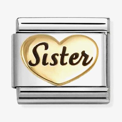 Classic Symbols Sister Heart Charm