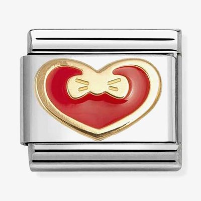Classic Red Heart With Bow Charm