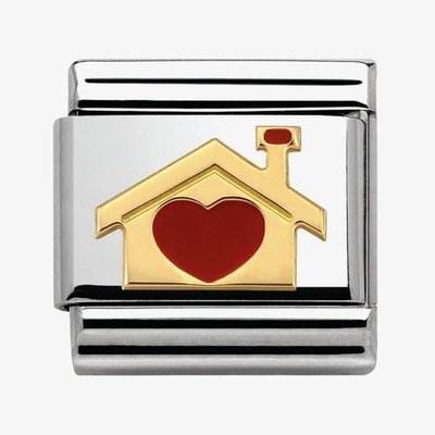 CLASSIC Gold Love Home with Heart Charm
