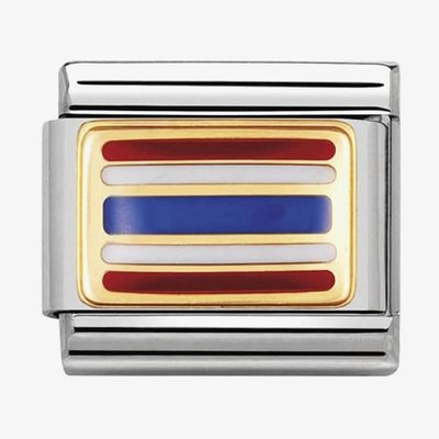 CLASSIC Gold Thailand Flag Charm