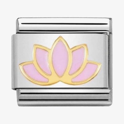 CLASSIC Gold Nature Lotus Flower Charm